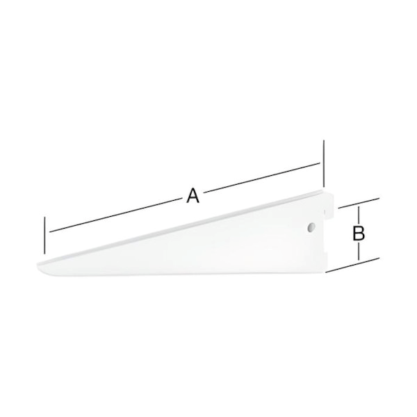u-nosilec za polico dvojni 220mm bel u-nosilec za polico dvojni 220mm bel