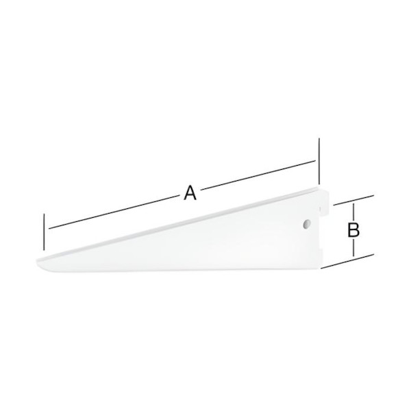 u-nosilec za polico dvojni 220mm bel u-nosilec za polico dvojni 220mm bel