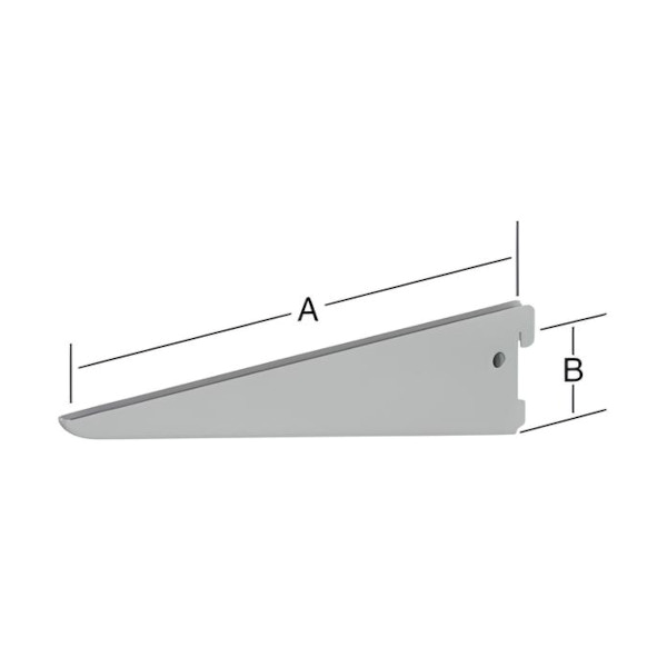 u-nosilec za polico dvojni 270mm srebrno siv u-nosilec za polico dvojni 270mm srebrno siv