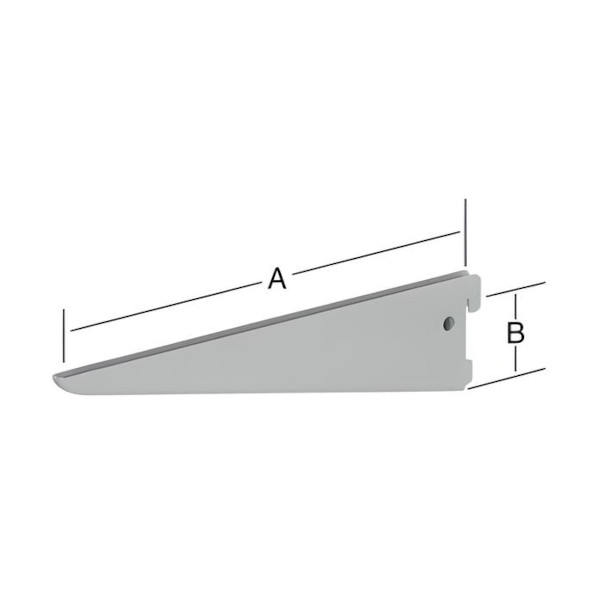 u-nosilec za polico dvojni 270mm srebrno siv u-nosilec za polico dvojni 270mm srebrno siv