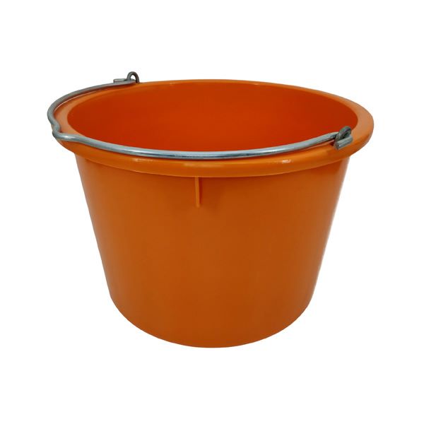 vedro gradbeno 20l z ročajem, oranžno
