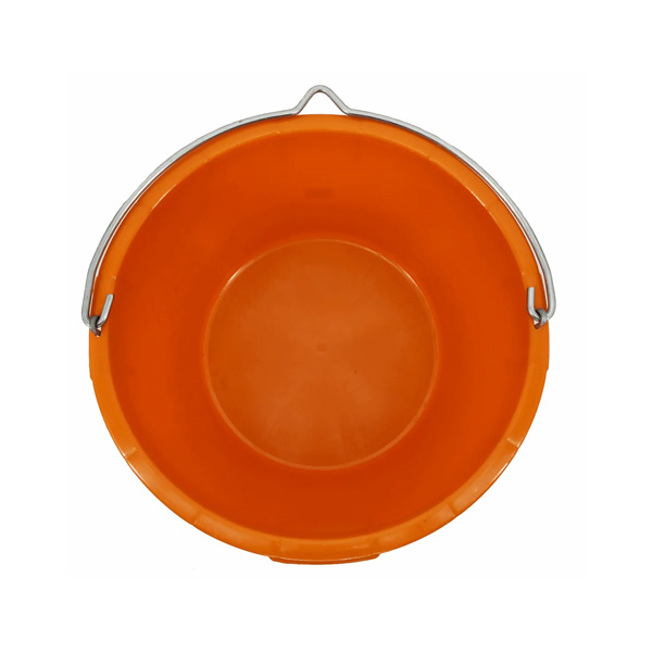 vedro gradbeno 40l z ročajem, oranžno