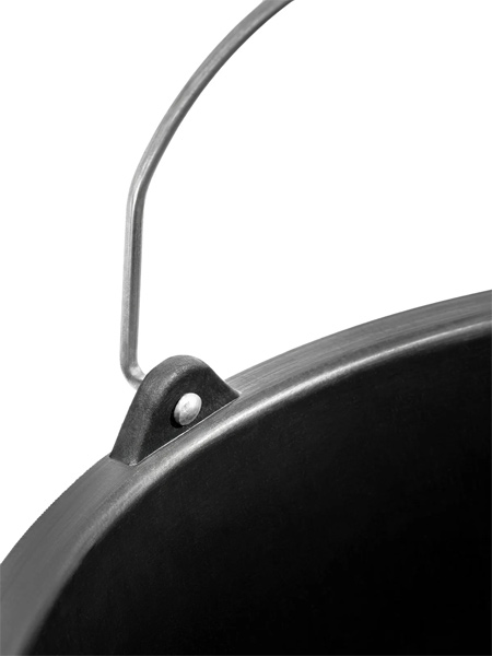 vedro z izlivom in ročajem 15l pe plastično, črno vedro z izlivom in ročajem 15l pe plastično, črno