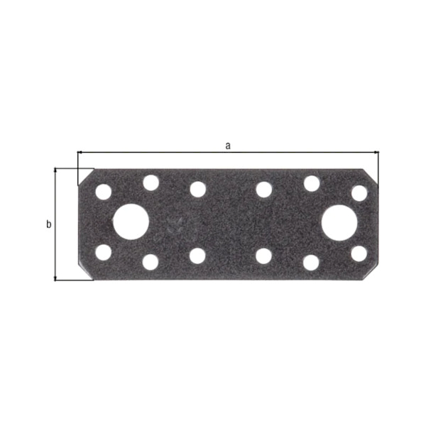 vezna ploščica 35x96mm črna