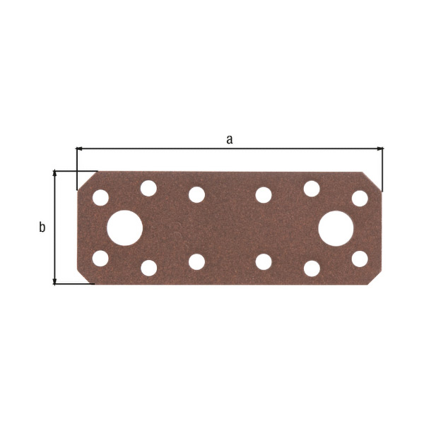 vezna ploščica 96x35x2,5mm rjava, duravis zaščita vezna ploščica 96x35x2,5mm rjava, duravis zaščita