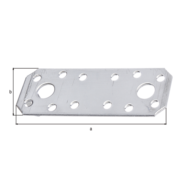 vezna ploščica inox 96x35x2mm perforirana