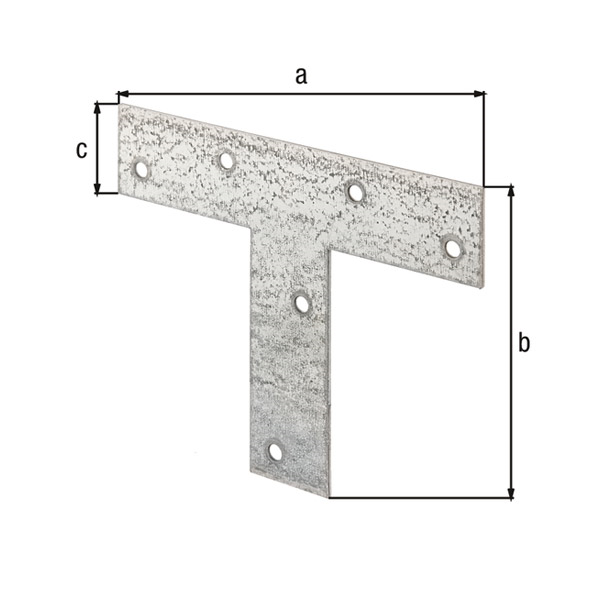 vezna t ploščica 140x110x30mm pocinkana