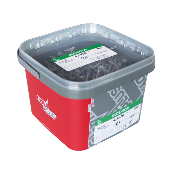 vijaki ugrezna glava dynaplus 5,0x100/55mm ar premaz, tx, 300kos v vedru vijaki ugrezna glava dynaplus 5,0x100/55mm ar premaz, tx, 300kos v vedru
