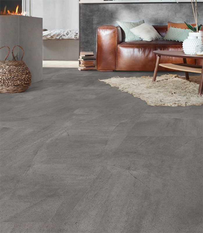 vinil brick concrete grey, r10 2,5mm razred 33, za lepljenje