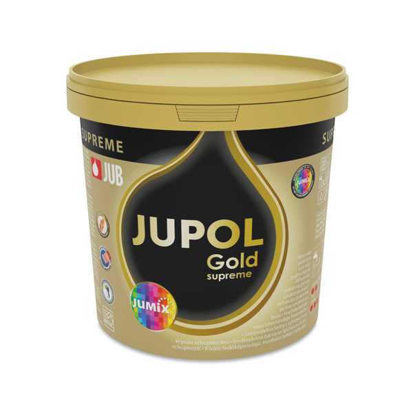 visokopokrivna pralna notranja barva jupol gold supreme 0,75l bela