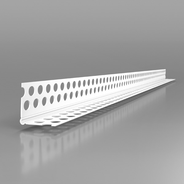 vogalni profil gibljiv pvc 24x24mm 2,5m za mavčne plošče, g-lpf, likov