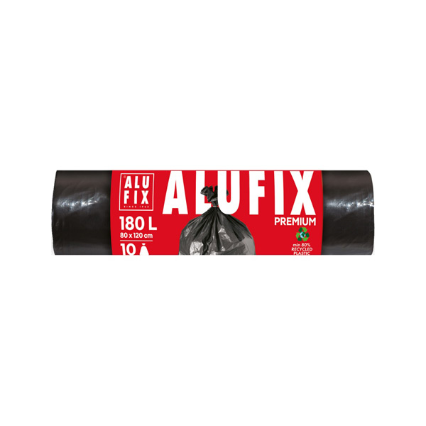 vreče za smeti profi močne 180l 80x120cm 10/1 črne, alufix vreče za smeti profi močne 180l 80x120cm 10/1 črne, alufix