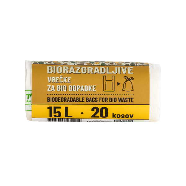 vrečke za bio odpadke 15l 42x50cm biorazgradljive 20kos piskar