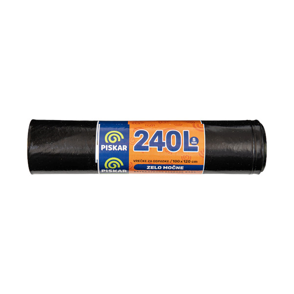 vrečke za smeti 240l 100x120cm, piskar