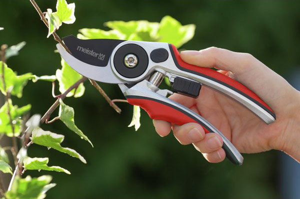 vrtne škarje 210mm, za sveže veje do 20mm, nastavljive, alu