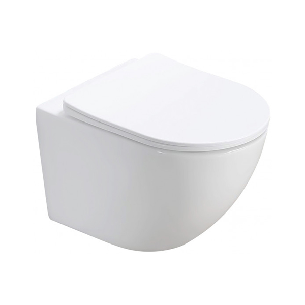 wc školjka viseča perla, brez roba + deska softclose, takeoff