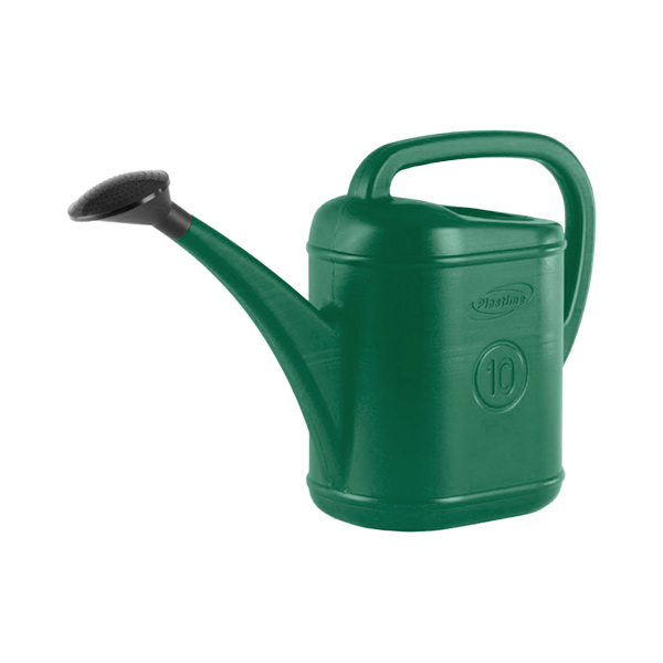 zalivalka ročna 10l s pršilko, zelena 