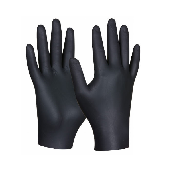 zaščitne rokavice black nitril št.s 80kos nepudrane gebol