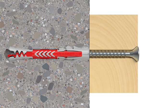 zidni vložek duopower 6x50mm z vijakom 4kos, fischer zidni vložek duopower 6x50mm z vijakom 4kos, fischer