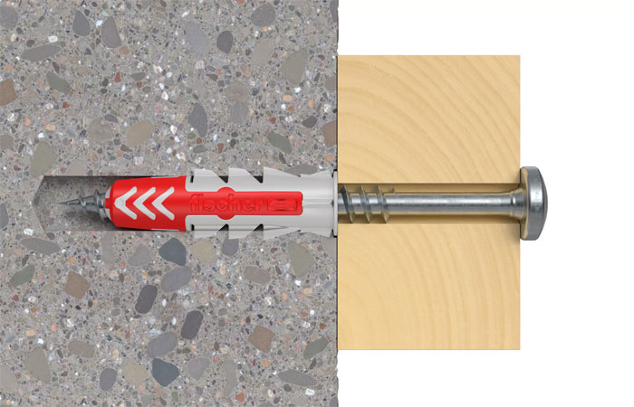 zidni vložek duopower 8x40mm z lečastim vijakom 50kos, fischer zidni vložek duopower 8x40mm z lečastim vijakom 50kos, fischer