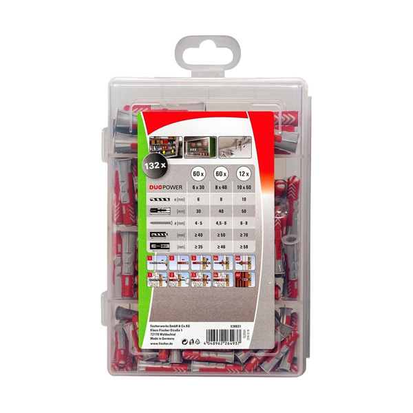 zidni vložki duopower profi-box, set, fischer